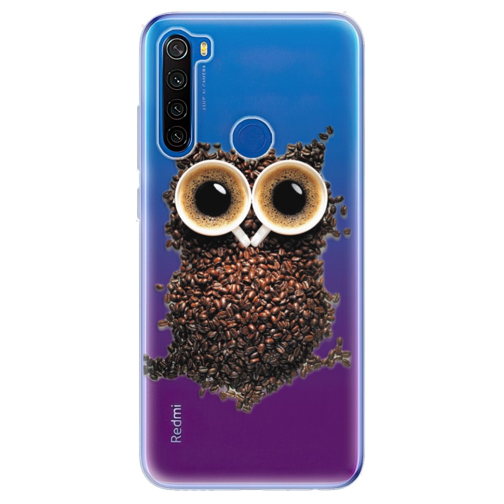 Odolné silikonové pouzdro iSaprio - Owl And Coffee na mobil Xiaomi Redmi Note 8T (Odolný silikonový kryt, obal, pouzdro iSaprio - Owl And Coffee na mobilní telefon Xiaomi Redmi Note 8T)
