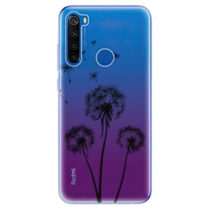 Silikonové pouzdro iSaprio - Xiaomi Redmi Note 8T - Three Dandelions black