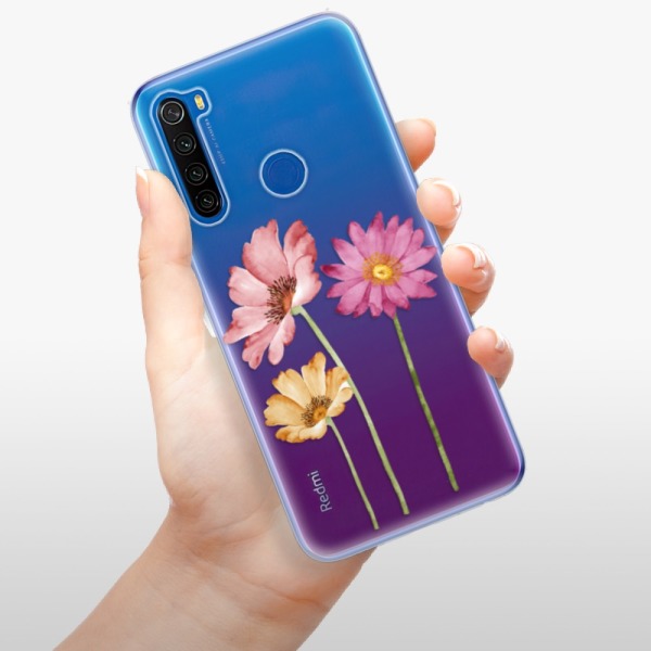 Silikonové pouzdro iSaprio - Xiaomi Redmi Note 8T - Three Flowers