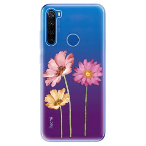 Silikonové pouzdro iSaprio - Xiaomi Redmi Note 8T - Three Flowers