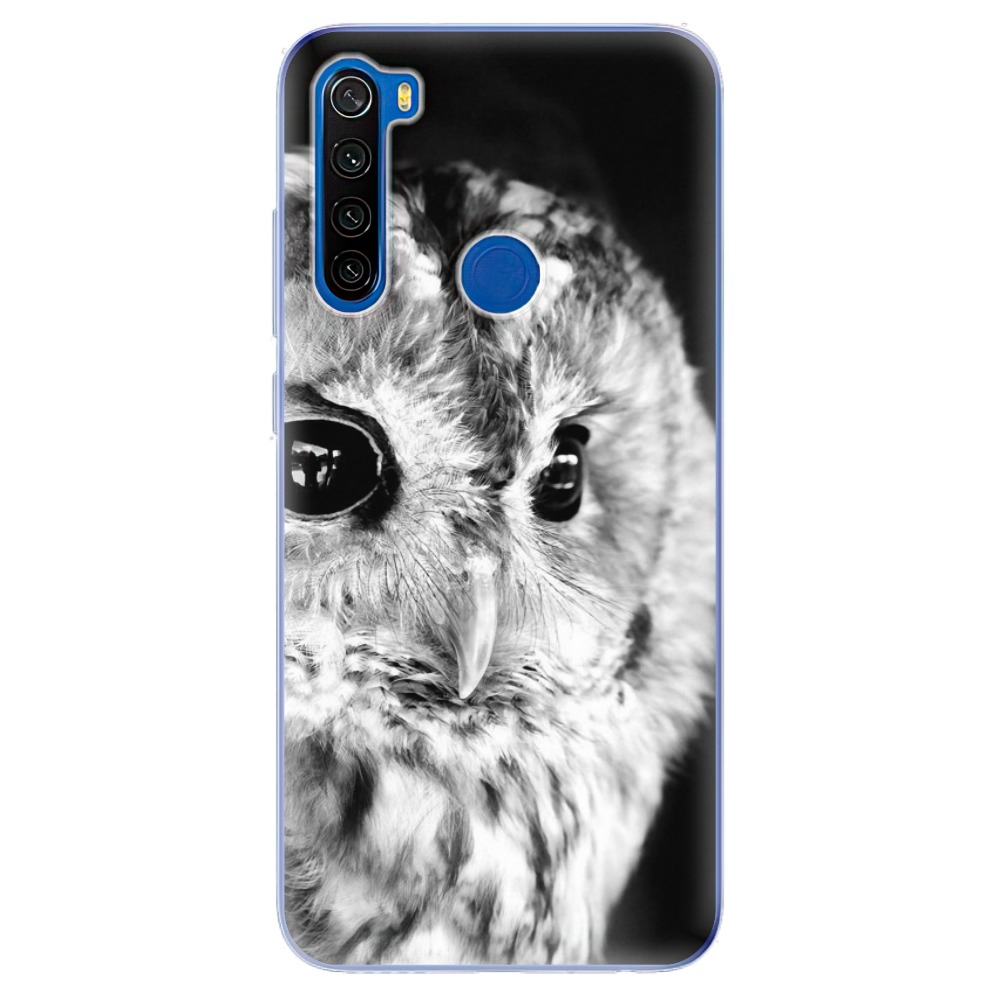 Odolné silikonové pouzdro iSaprio - BW Owl na mobil Xiaomi Redmi Note 8T (Odolný silikonový kryt, obal, pouzdro iSaprio - BW Owl na mobilní telefon Xiaomi Redmi Note 8T)