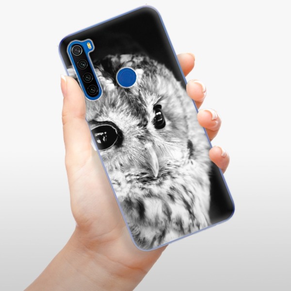 Silikonové pouzdro iSaprio - Xiaomi Redmi Note 8T - BW Owl