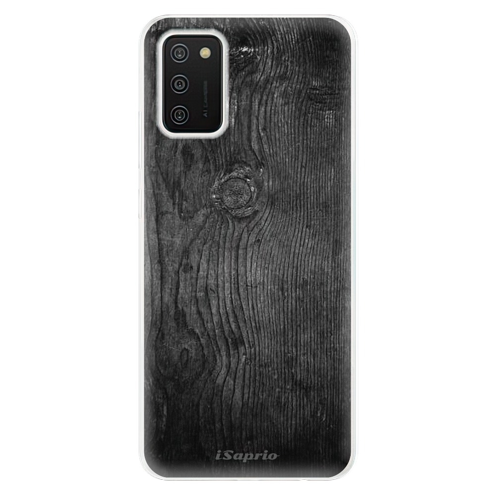 Odolné silikonové pouzdro iSaprio - Black Wood 13 - Samsung Galaxy A02s