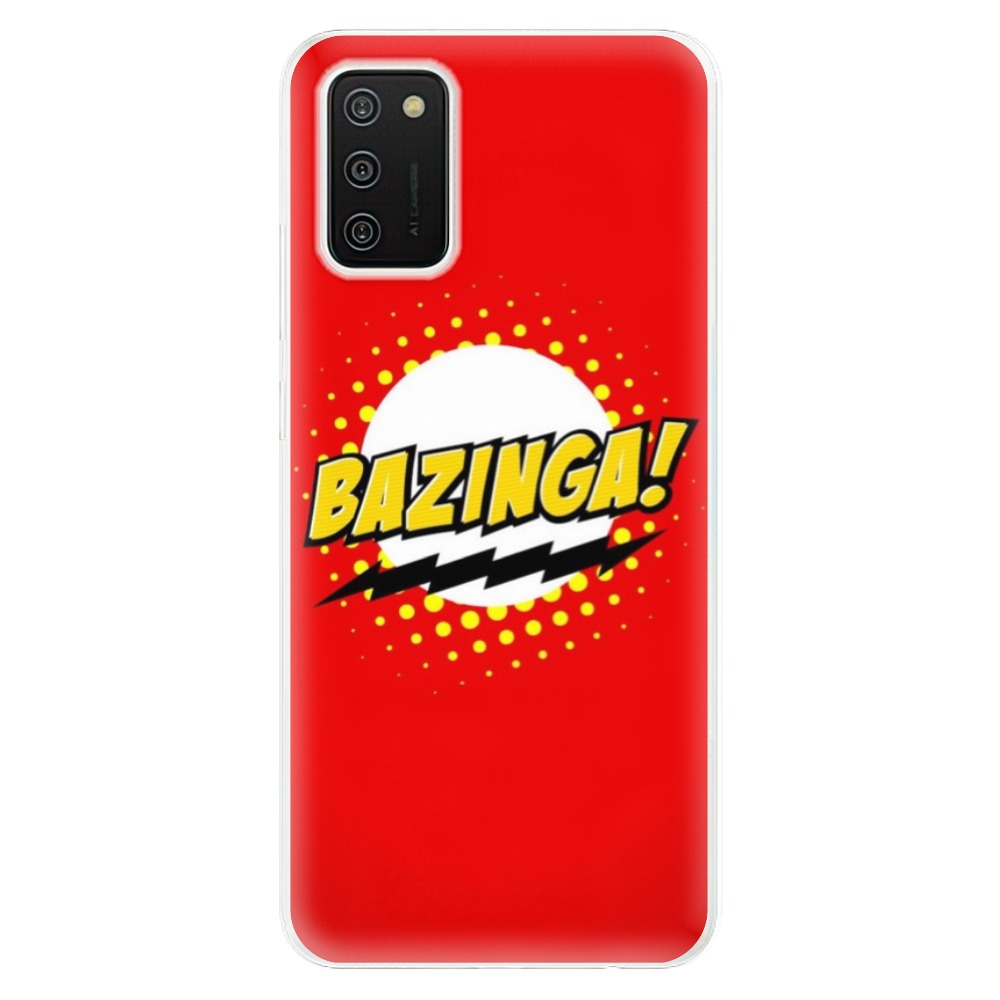 Odolné silikonové pouzdro iSaprio - Bazinga 01 na mobil Samsung Galaxy A02s (Odolný silikonový kryt, obal, pouzdro iSaprio - Bazinga 01 na mobilní telefon Samsung Galaxy A02s)