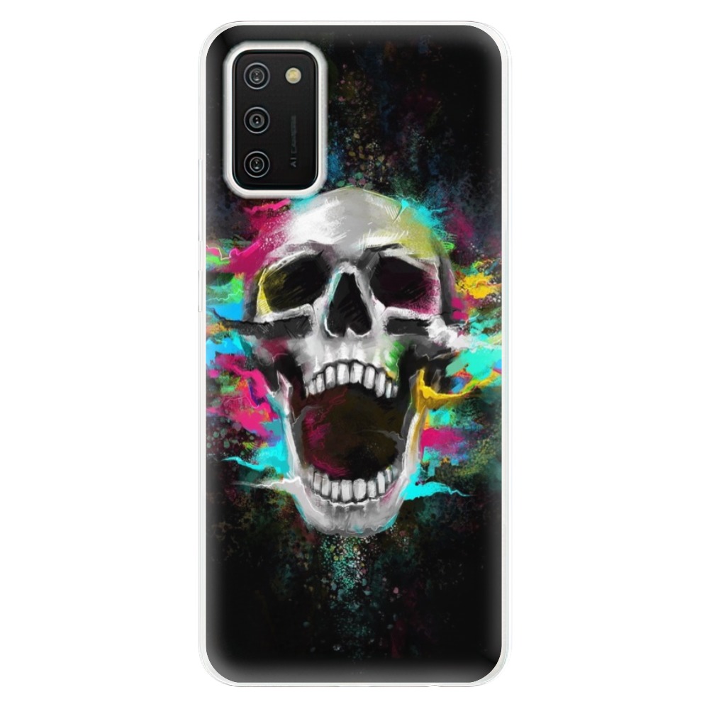 Odolné silikonové pouzdro iSaprio - Skull in Colors - Samsung Galaxy A02s