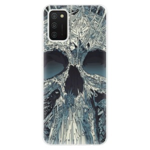 Odolné silikonové pouzdro iSaprio - Abstract Skull na mobil Samsung Galaxy A02s