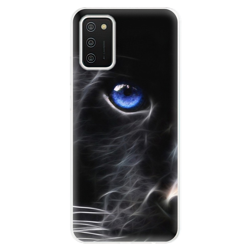 Odolné silikonové pouzdro iSaprio - Black Puma na mobil Samsung Galaxy A02s (Odolný silikonový kryt, obal, pouzdro iSaprio - Black Puma na mobilní telefon Samsung Galaxy A02s)