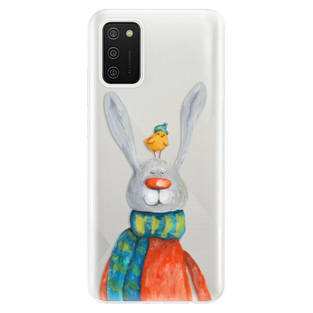 Odolné silikonové pouzdro iSaprio - Rabbit And Bird - Samsung Galaxy A02s