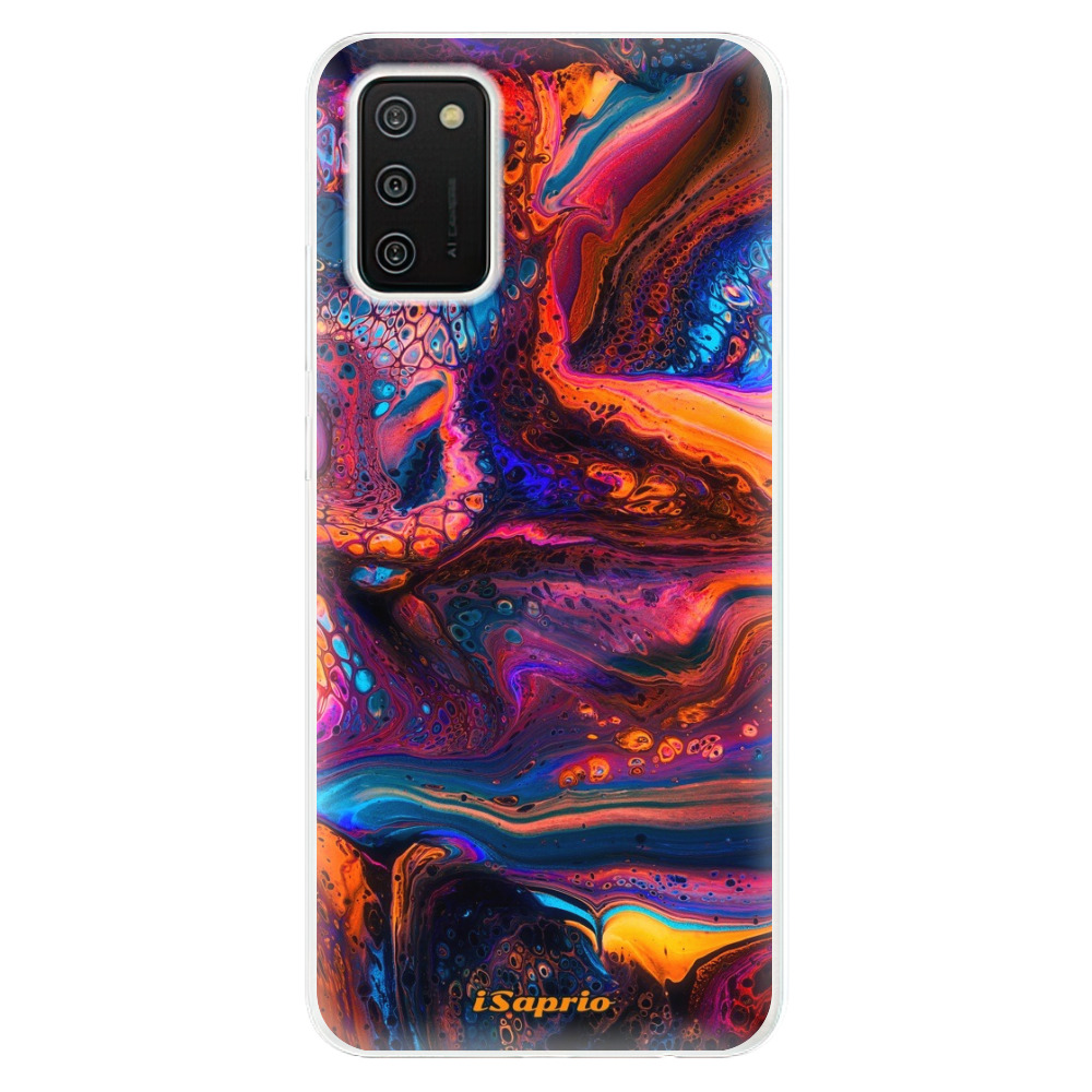 Odolné silikonové pouzdro iSaprio - Abstract Paint 02 - Samsung Galaxy A02s