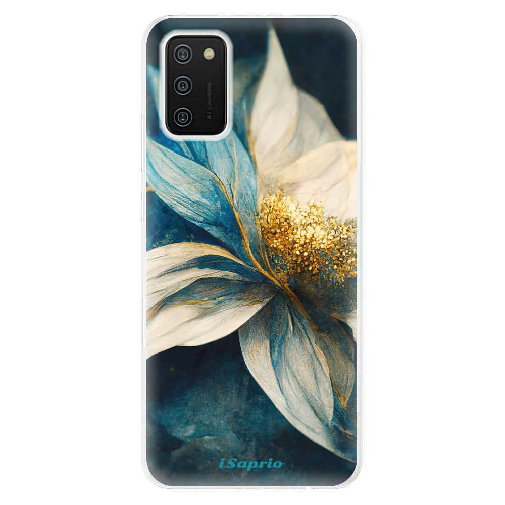 Odolné silikonové pouzdro iSaprio - Blue Petals - Samsung Galaxy A02s