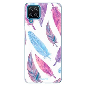 Silikonové pouzdro iSaprio - Samsung Galaxy A12 - Feather Pattern 10