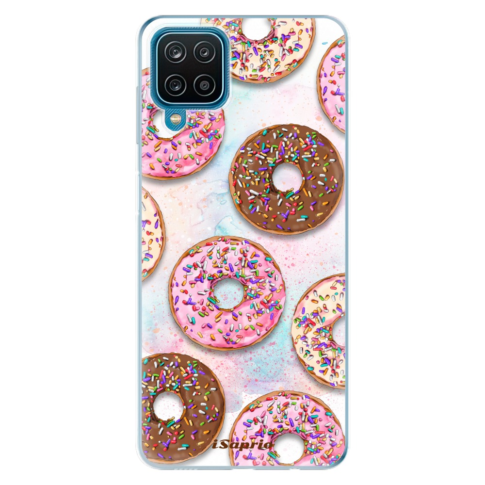 Odolné silikonové pouzdro iSaprio - Donuts 11 na mobil Samsung Galaxy A12 (Odolný silikonový kryt, obal, pouzdro iSaprio - Donuts 11 na mobilní telefon Samsung Galaxy A12)