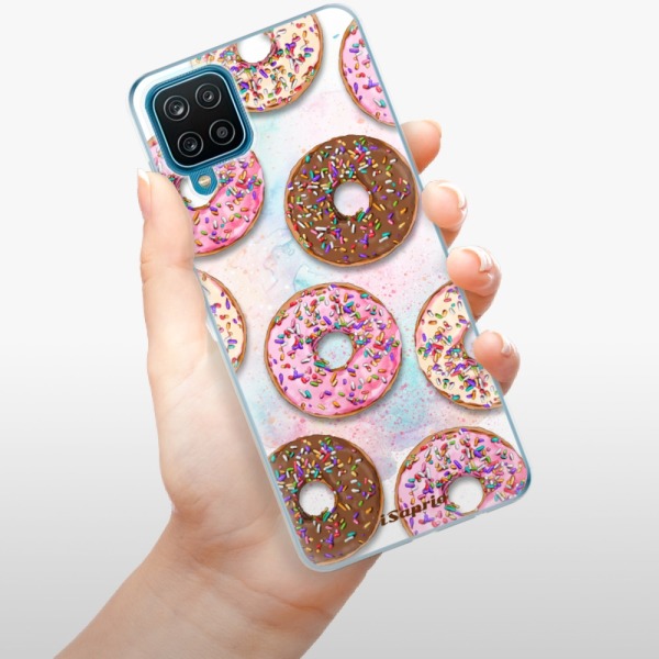 Silikonové pouzdro iSaprio - Samsung Galaxy A12 - Donuts 11