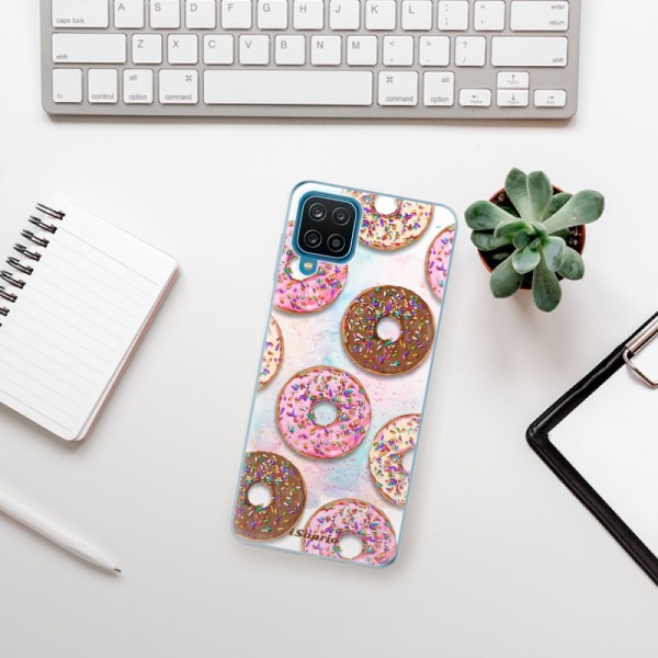 Silikonové pouzdro iSaprio - Samsung Galaxy A12 - Donuts 11