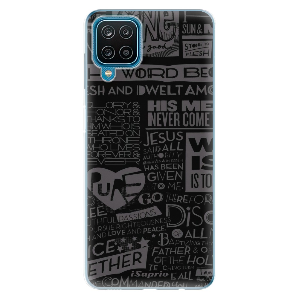 Odolné silikonové pouzdro iSaprio - Text 01 - Samsung Galaxy A12