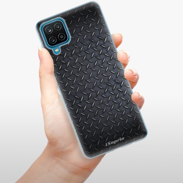 Silikonové pouzdro iSaprio - Samsung Galaxy A12 - Metal 01