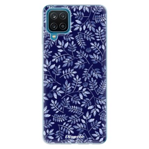 Odolné silikonové pouzdro iSaprio - Blue Leaves 05 na mobil Samsung Galaxy M12