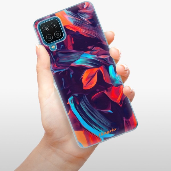 Silikonové pouzdro iSaprio - Samsung Galaxy A12 - Color Marble 19