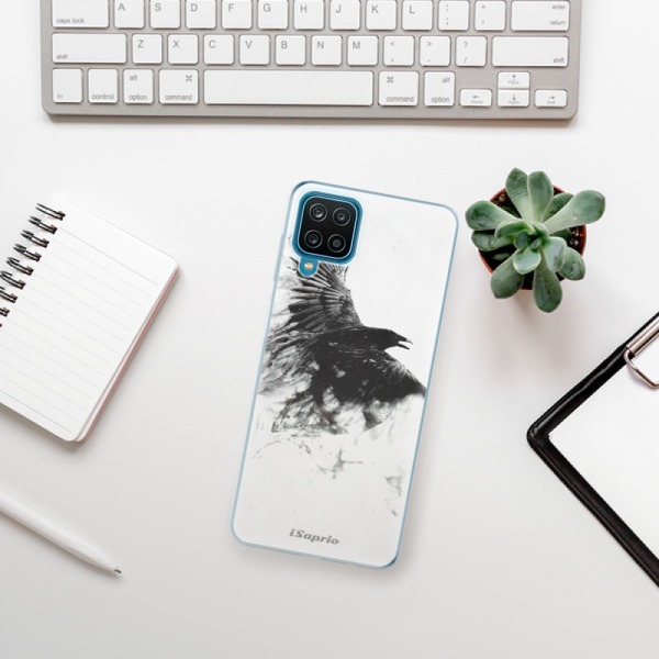 Silikonové pouzdro iSaprio - Samsung Galaxy A12 - Dark Bird 01