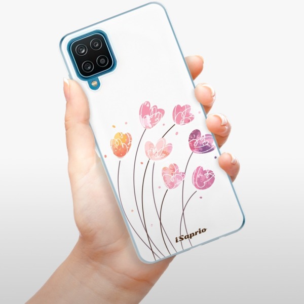 Silikonové pouzdro iSaprio - Samsung Galaxy A12 - Flowers 14
