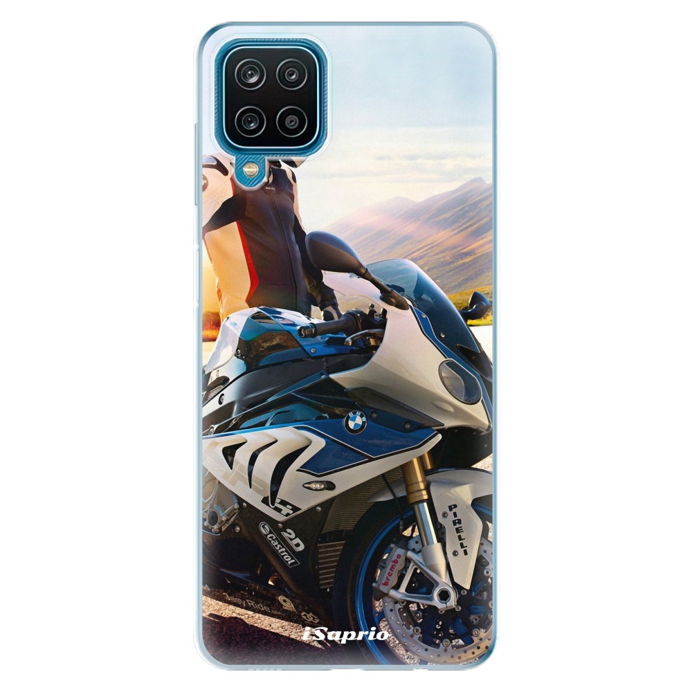 Odolné silikonové pouzdro iSaprio - Motorcycle 10 - Samsung Galaxy A12