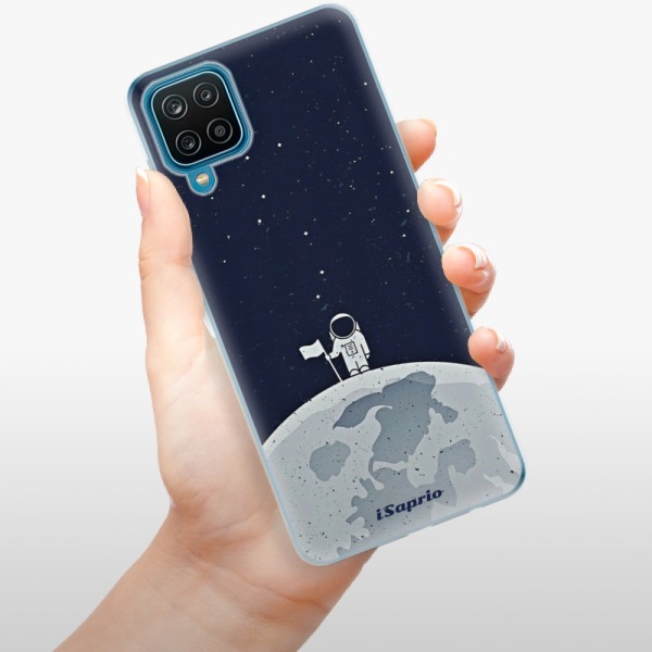 Silikonové pouzdro iSaprio - Samsung Galaxy A12 - On The Moon 10