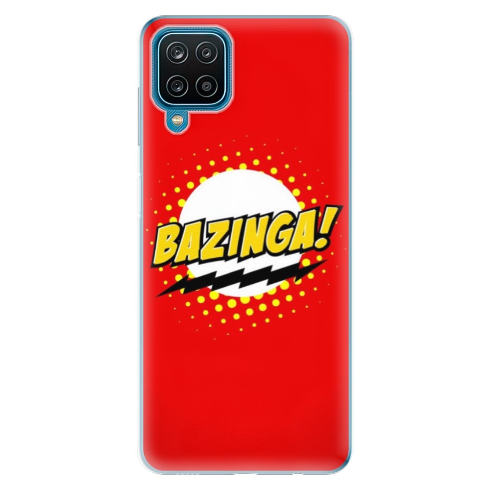 Odolné silikonové pouzdro iSaprio - Bazinga 01 na mobil Samsung Galaxy A12 (Odolný silikonový kryt, obal, pouzdro iSaprio - Bazinga 01 na mobilní telefon Samsung Galaxy A12)