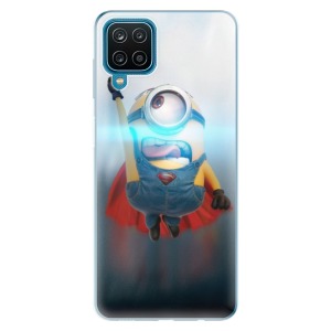 Silikonové pouzdro iSaprio - Samsung Galaxy A12 - Mimons Superman 02
