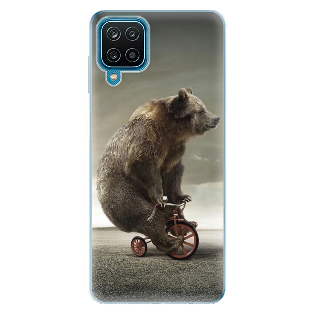 Odolné silikonové pouzdro iSaprio - Bear 01 na mobil Samsung Galaxy A12 (Odolný silikonový kryt, obal, pouzdro iSaprio - Bear 01 na mobilní telefon Samsung Galaxy A12)