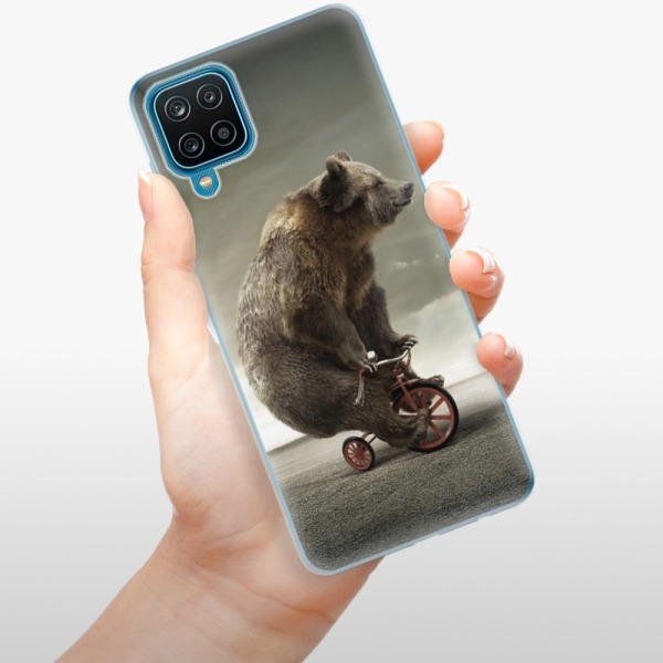 Silikonové pouzdro iSaprio - Samsung Galaxy A12 - Bear 01