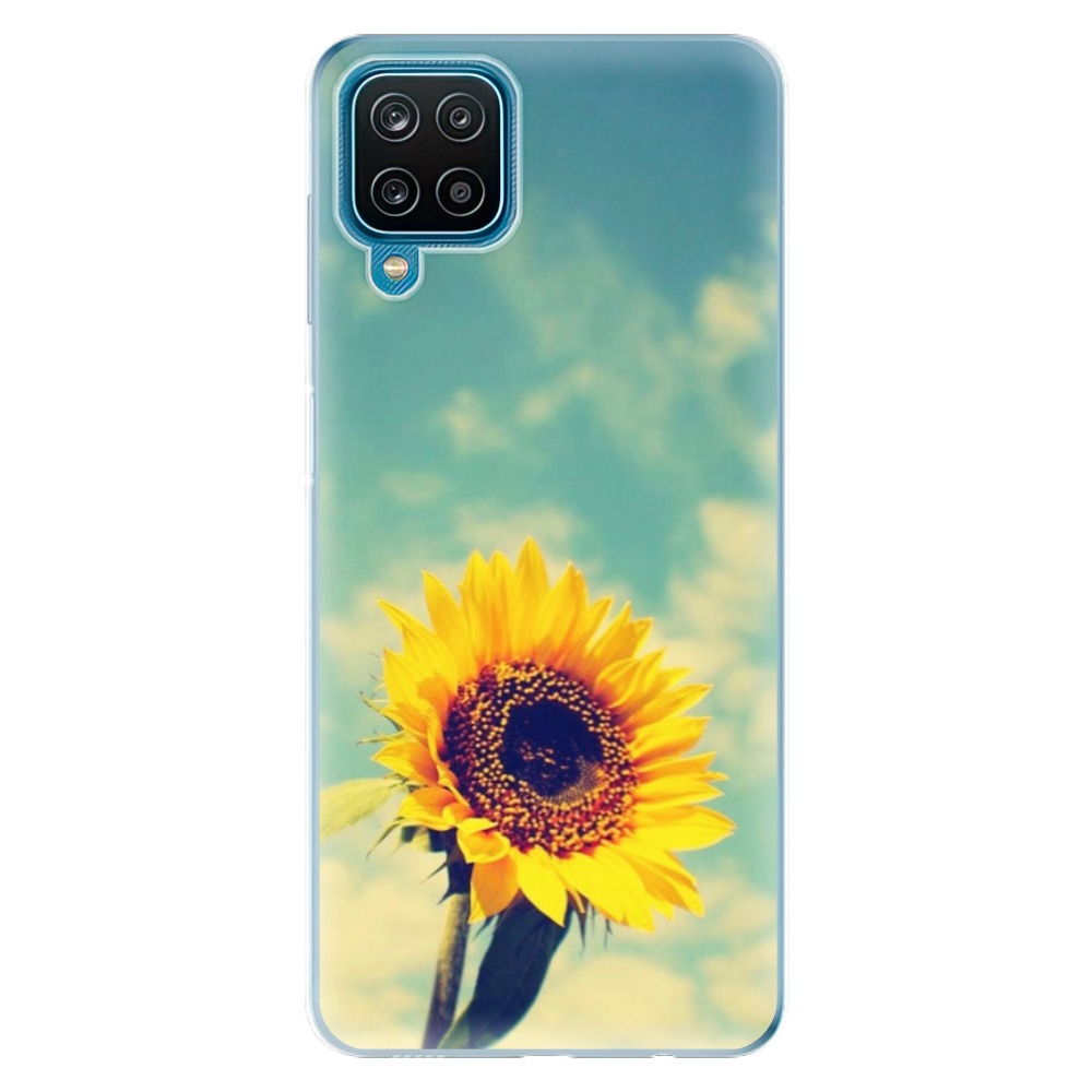 Odolné silikonové pouzdro iSaprio - Sunflower 01 na mobil Samsung Galaxy A12 (Odolný silikonový kryt, obal, pouzdro iSaprio - Sunflower 01 na mobilní telefon Samsung Galaxy A12)