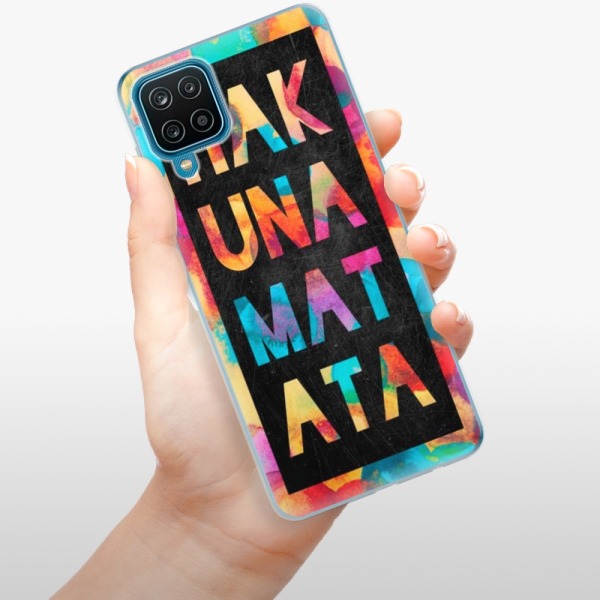 Silikonové pouzdro iSaprio - Samsung Galaxy A12 - Hakuna Matata 01