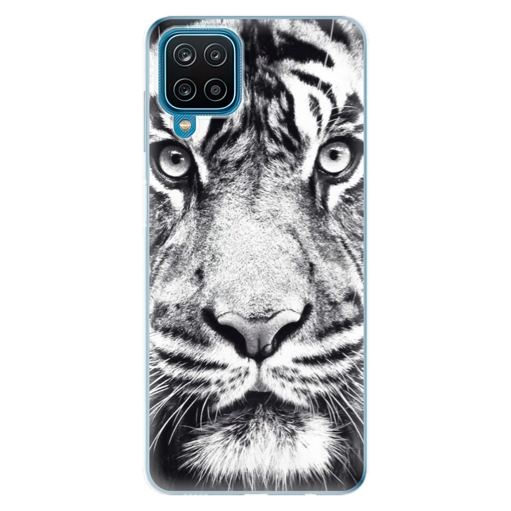 Odolné silikonové pouzdro iSaprio - Tiger Face na mobil Samsung Galaxy A12 (Odolný silikonový kryt, obal, pouzdro iSaprio - Tiger Face na mobilní telefon Samsung Galaxy A12)