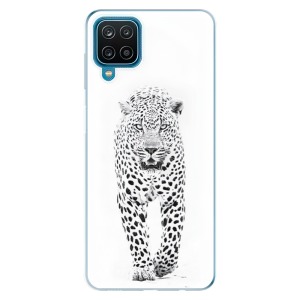 Odolné silikonové pouzdro iSaprio - White Jaguar na mobil Samsung Galaxy A12 - výprodej