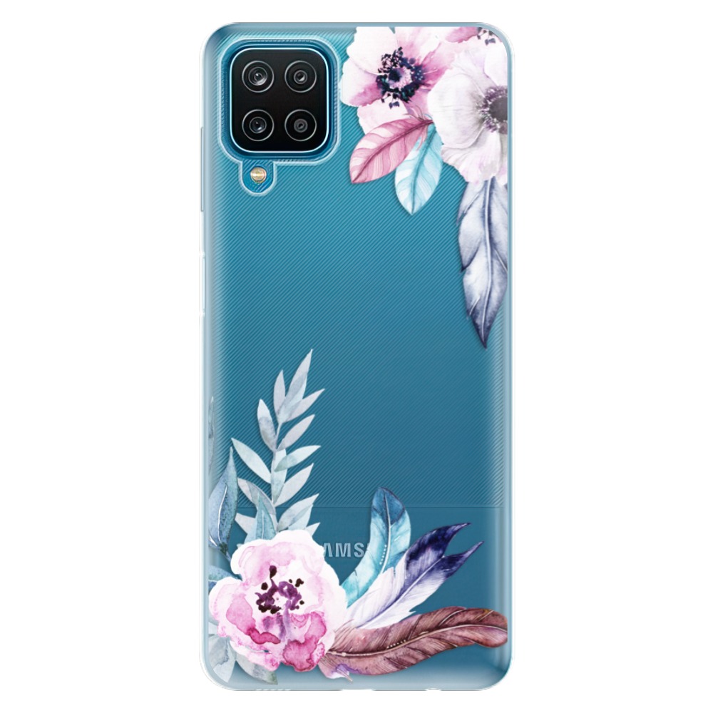 Odolné silikonové pouzdro iSaprio - Flower Pattern 04 na mobil Samsung Galaxy M12 (Odolný silikonový kryt, obal, pouzdro iSaprio - Flower Pattern 04 na mobilní telefon Samsung Galaxy M12)