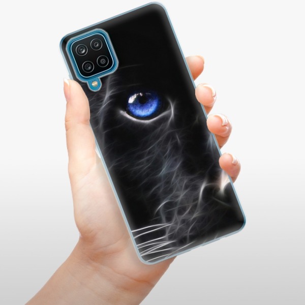 Silikonové pouzdro iSaprio - Samsung Galaxy A12 - Black Puma