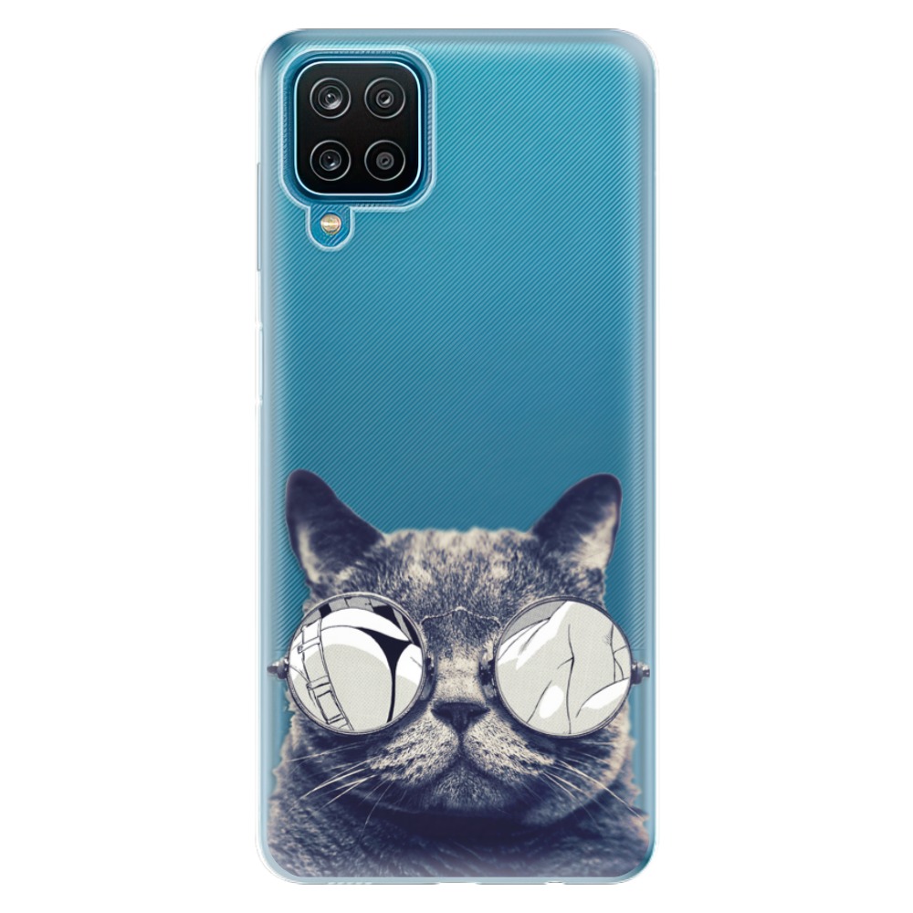 Odolné silikonové pouzdro iSaprio - Crazy Cat 01 na mobil Samsung Galaxy M12 (Odolný silikonový kryt, obal, pouzdro iSaprio - Crazy Cat 01 na mobilní telefon Samsung Galaxy M12)