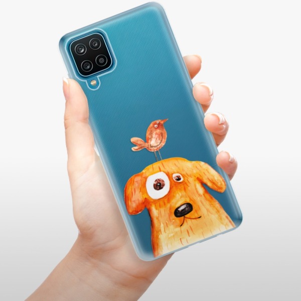 Silikonové pouzdro iSaprio - Samsung Galaxy A12 - Dog And Bird