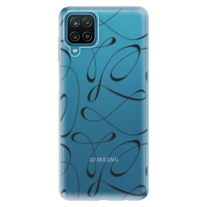 Silikonové pouzdro iSaprio - Samsung Galaxy A12 - Fancy black