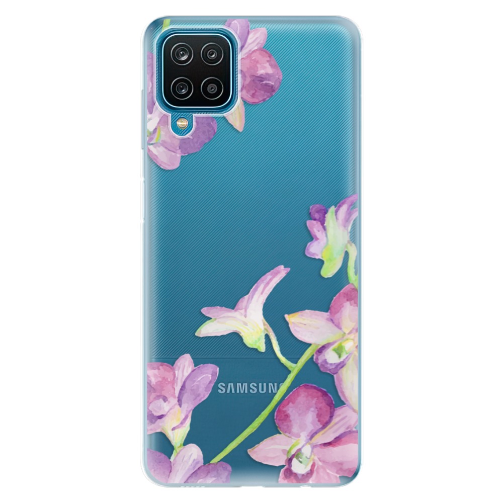 Odolné silikonové pouzdro iSaprio - Purple Orchid na mobil Samsung Galaxy M12 (Odolný silikonový kryt, obal, pouzdro iSaprio - Purple Orchid na mobilní telefon Samsung Galaxy M12)
