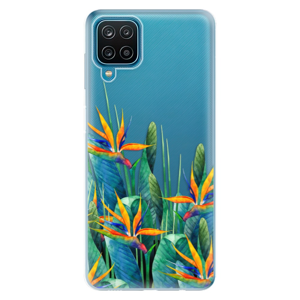 Odolné silikonové pouzdro iSaprio - Exotic Flowers - Samsung Galaxy A12