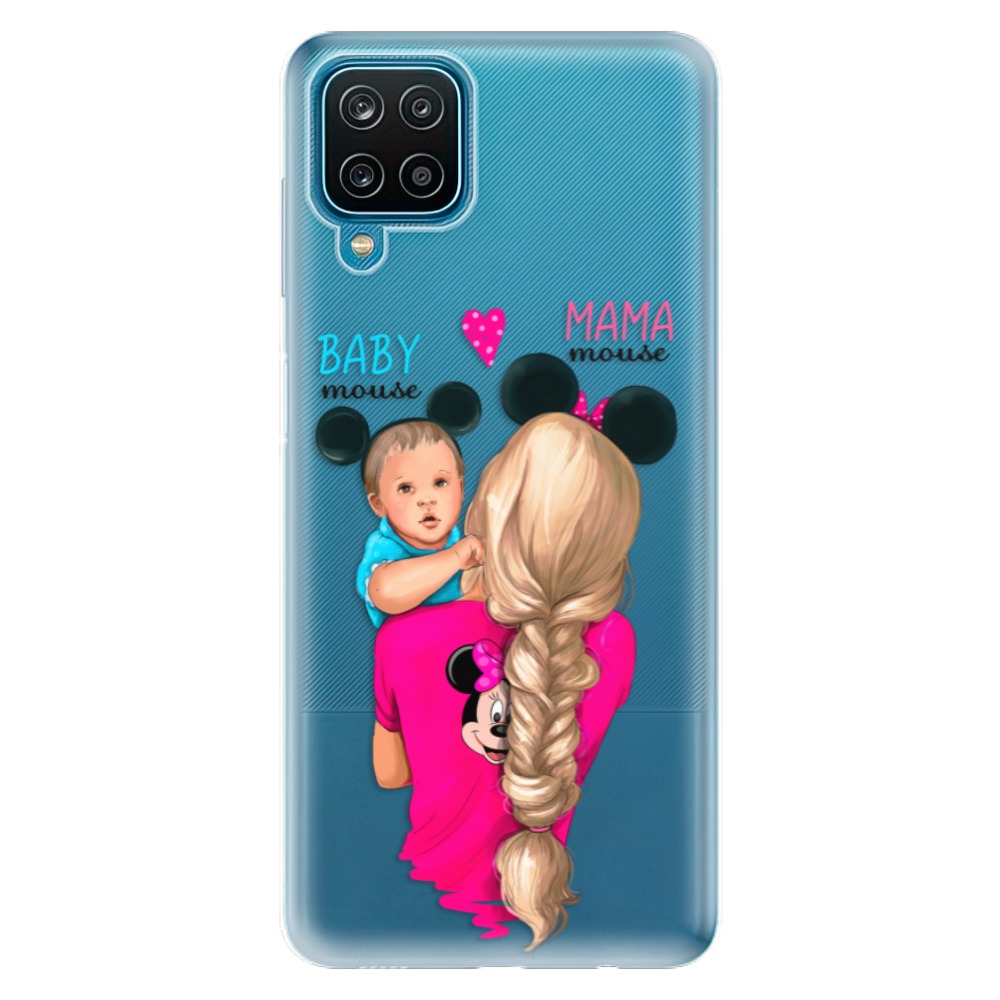 Odolné silikonové pouzdro iSaprio - Mama Mouse Blonde and Boy - Samsung Galaxy A12