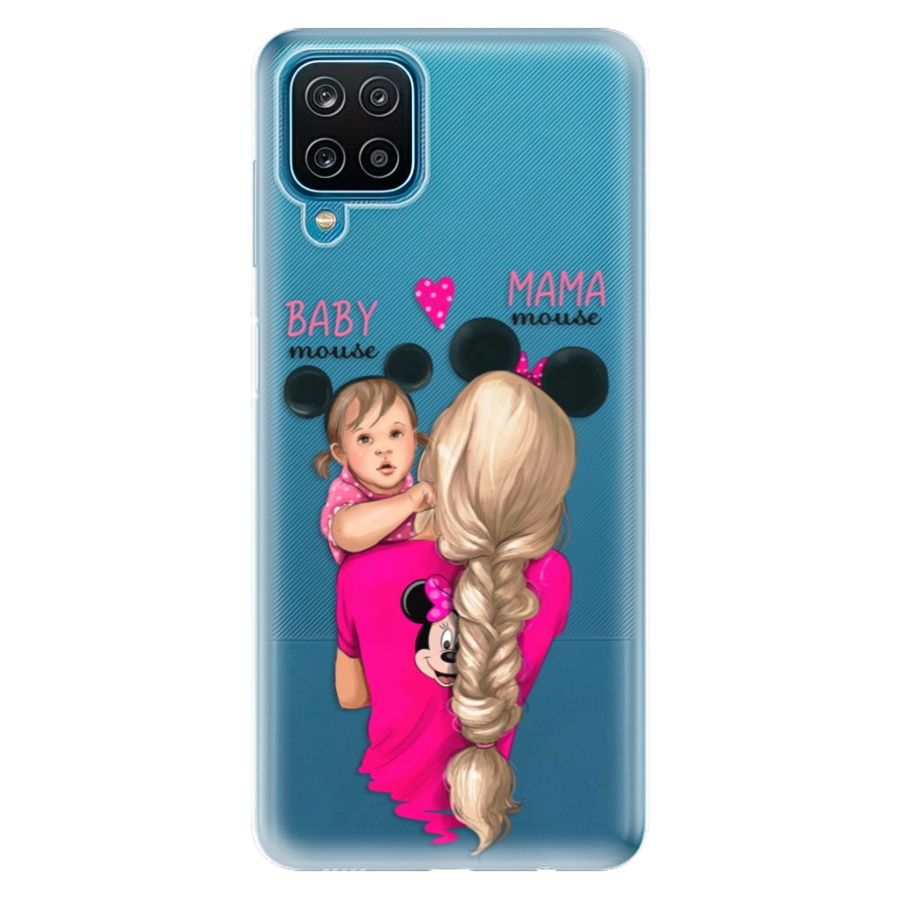 Odolné silikonové pouzdro iSaprio - Mama Mouse Blond and Girl - Samsung Galaxy A12
