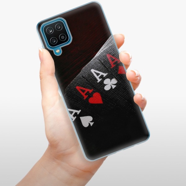 Silikonové pouzdro iSaprio - Samsung Galaxy A12 - Poker