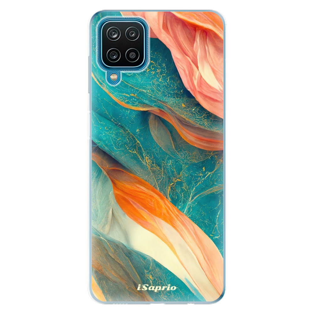 Odolné silikonové pouzdro iSaprio - Abstract Marble - Samsung Galaxy A12