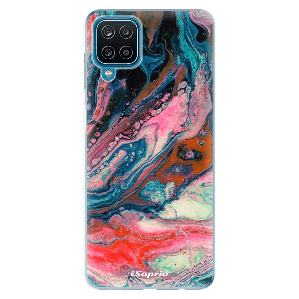 Odolné silikonové pouzdro iSaprio - Abstract Paint 01 - Samsung Galaxy A12