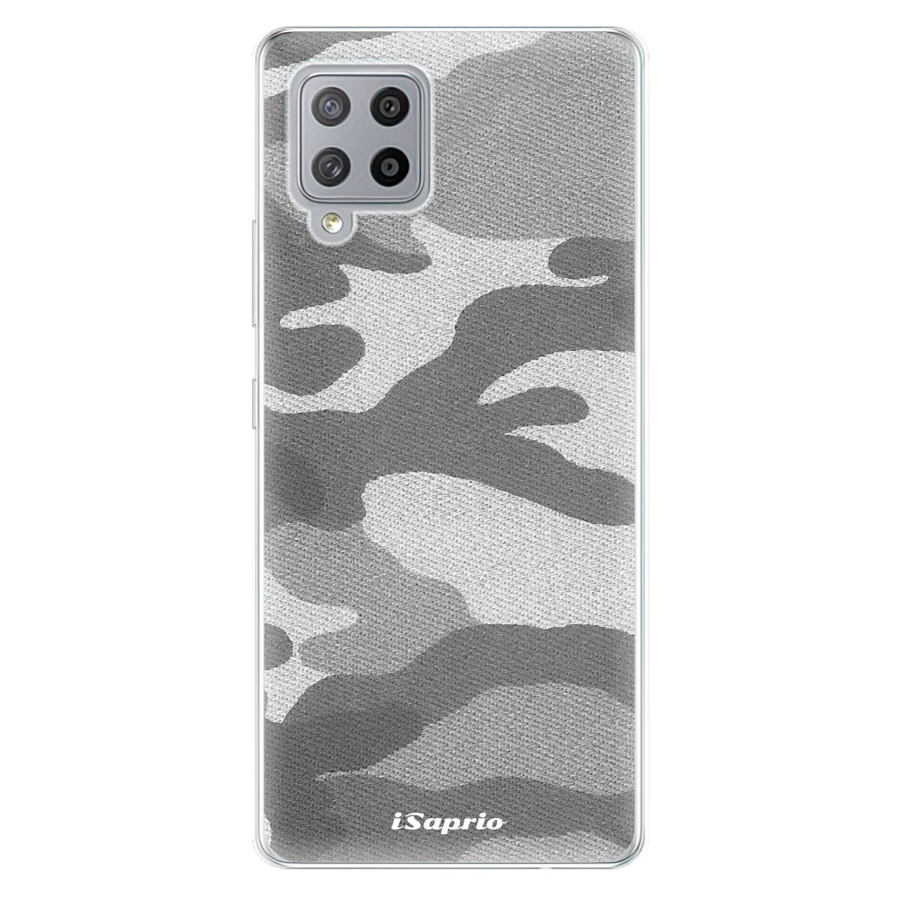 Odolné silikonové pouzdro iSaprio - Gray Camuflage 02 - Samsung Galaxy A42