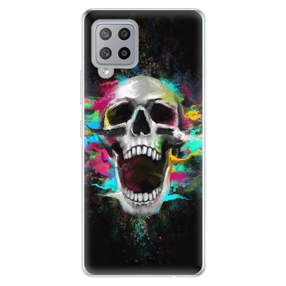 Odolné silikonové pouzdro iSaprio - Skull in Colors - Samsung Galaxy A42