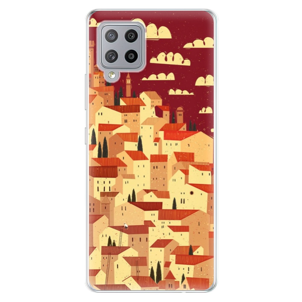 Odolné silikonové pouzdro iSaprio - Mountain City - Samsung Galaxy A42