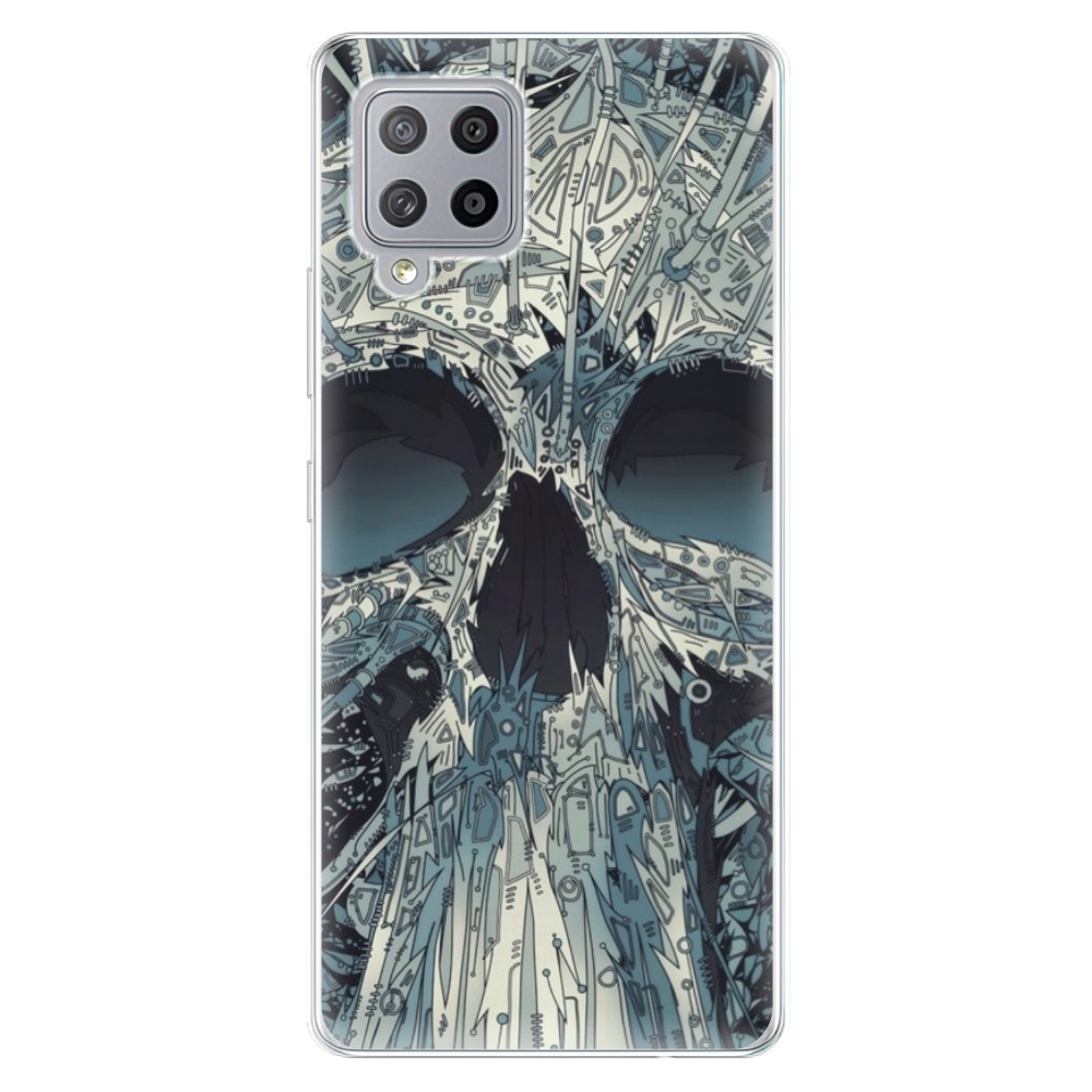 Odolné silikonové pouzdro iSaprio - Abstract Skull - Samsung Galaxy A42